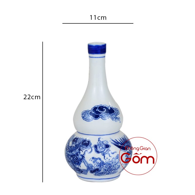 Nậm rượu men xanh