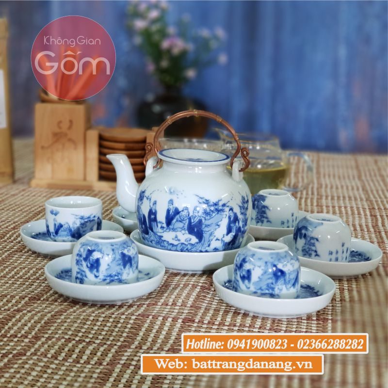Bộ lán tách men xanh cao cấp