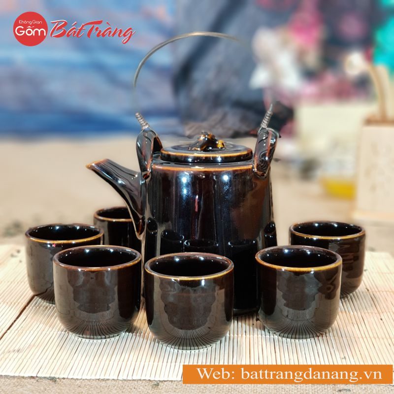 Bộ ấm trà cao chén nhỏ