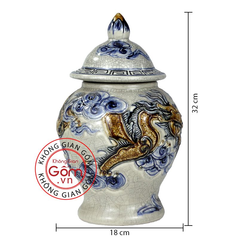 Chóe cúng đồ thờ men rạn 