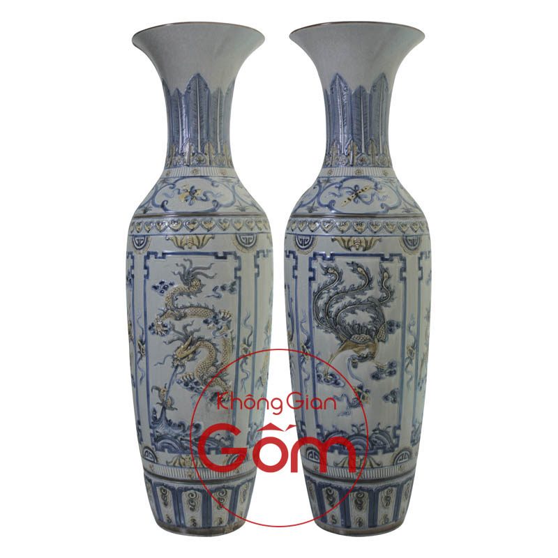 Lộc bình Tứ Linh Long - Lân - Quy - Phụng