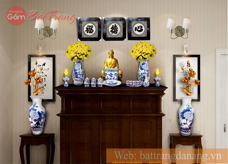 Bộ Đò thờ men xanh