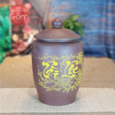 Hũ gạo gốm Bát Tràng