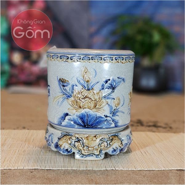 Bát hương đồ thờ men rạn