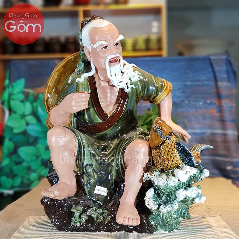 Tượng Lã Vọng Câu Cá