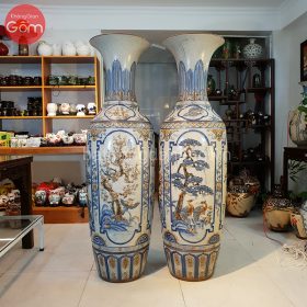 Lọ lộc bình đắp nổi