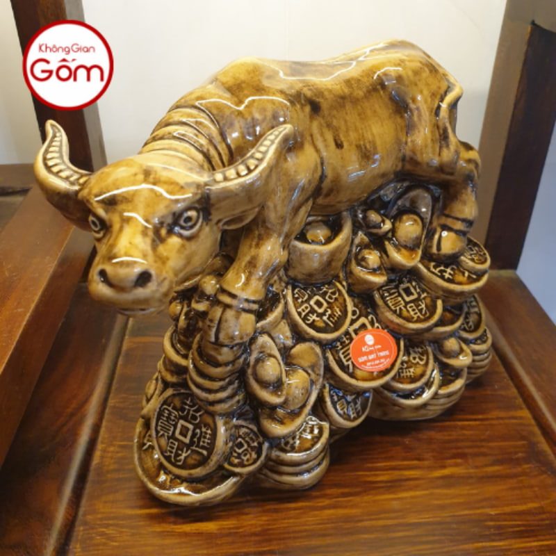 Tượng Trâu bằng sứ