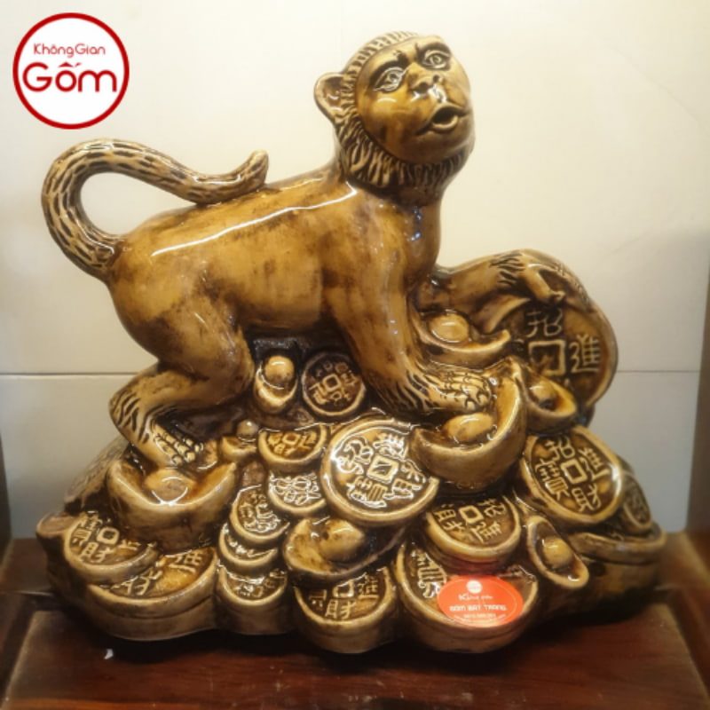 Tượng hình Khỉ bằng sứ sứ