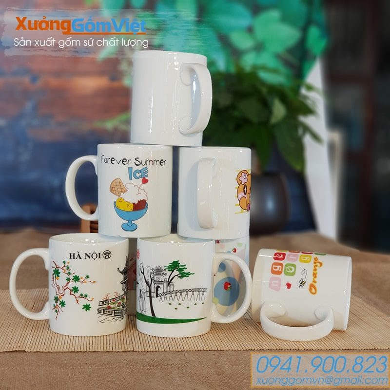 Ly sứ in hình tại Không Gian Gốm