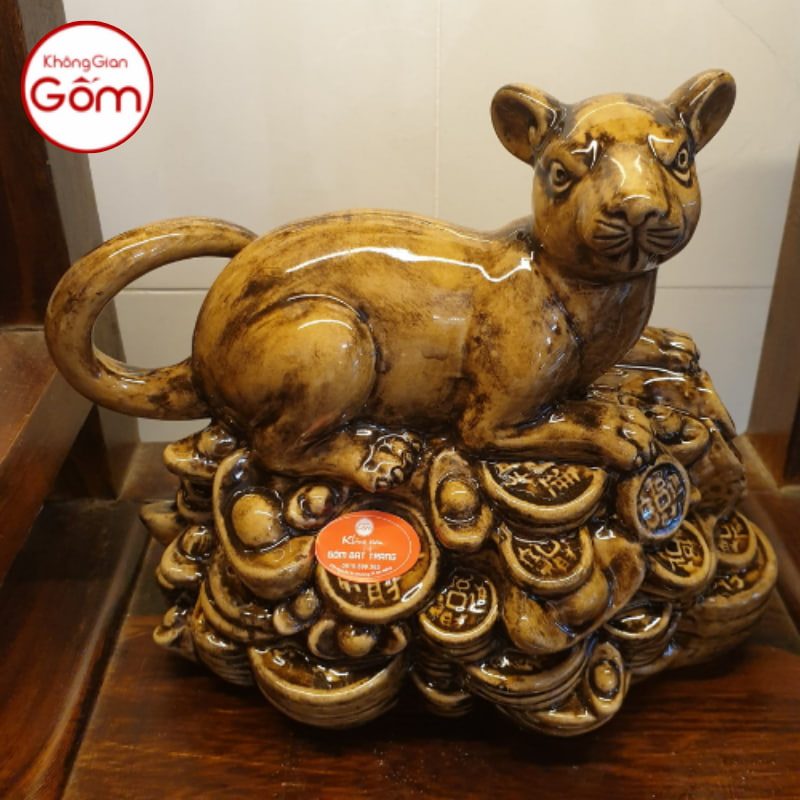 Tượng Chuột sứ 