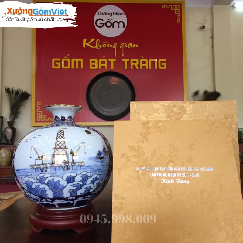 bình hút lộc làm quà tặng của Bát Tràng