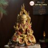 Tượng Bồ Tát Thích Quảng Đức gốm sứ Bát Tràng màu đỏ BT-TP11