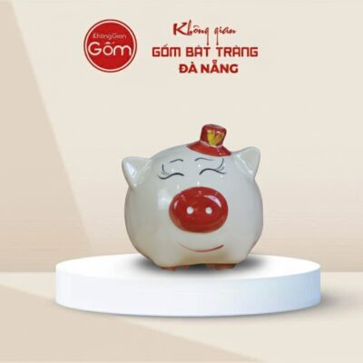 Heo đất Bát Tràng đội mũ màu trắng - Ảnh đại diện