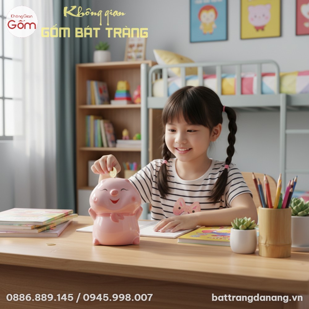 Một đứa trẻ Việt Nam mặc áo phông pastel đang v...