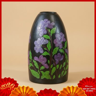 Bình hoa dáng chuông gốm Bát Tràng