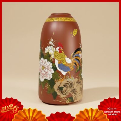 Bình hoa dáng chuông gốm Bát Tràng