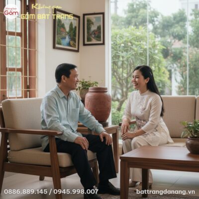 Chum ngâm rượu gốm sành 20 lít đặt trang trọng ...