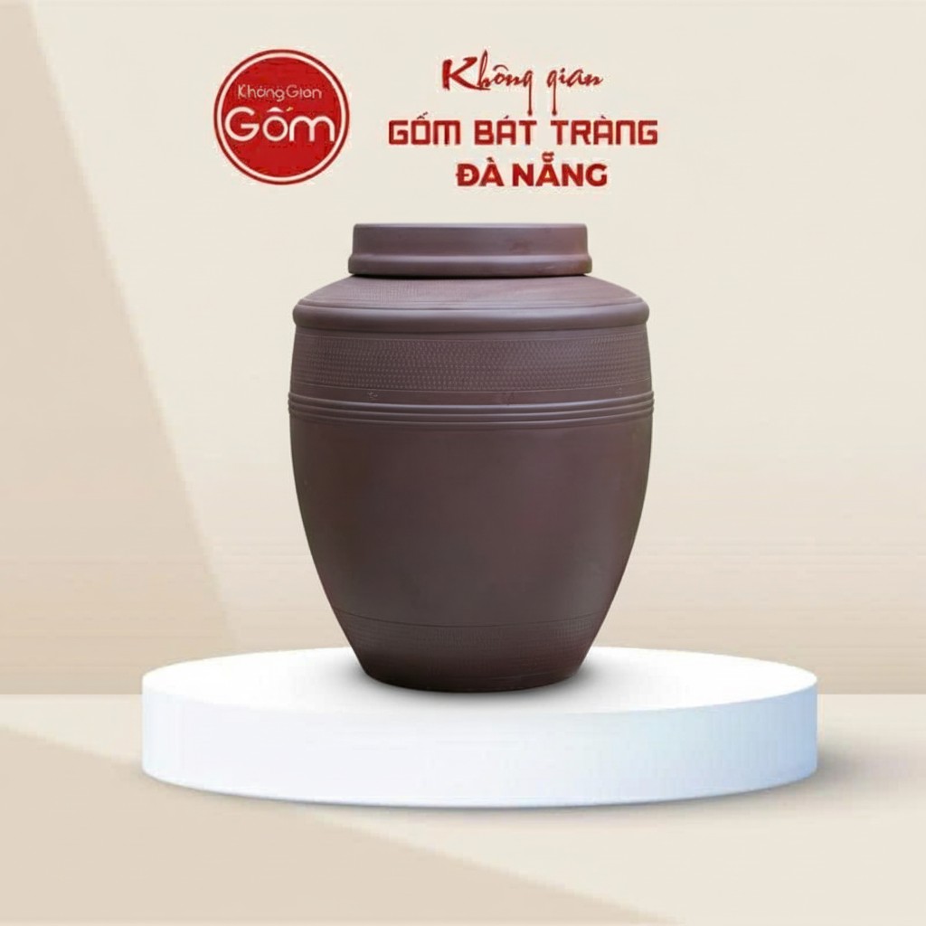Chum Ngâm Rượu Sành Không Tráng Men Bát Tràng BT-CR06