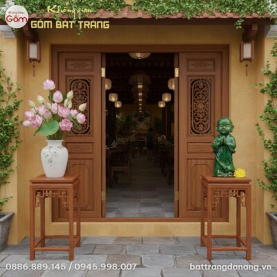 Trong một góc làm việc yên tĩnh kiểu Việt Nam h...