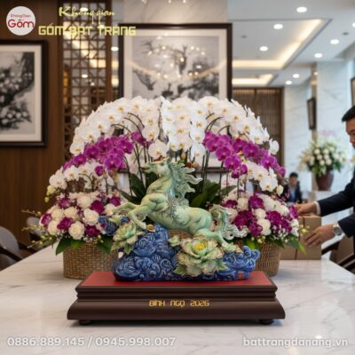 Một góc chụp ấn tượng tượng Ngựa Phi Nước Đại B...