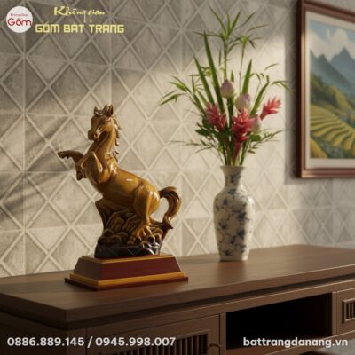 Một bức ảnh cận cảnh tinh xảo của tượng Ngựa Ph...