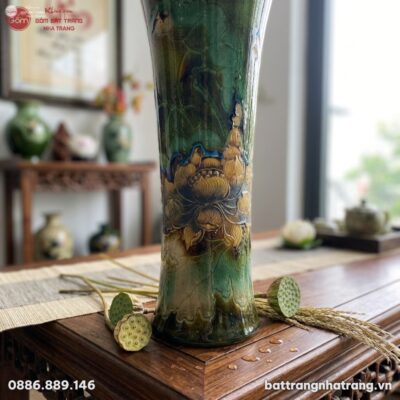 Ảnh chụp macro chi tiết bề mặt bình gốm, tập tr...
