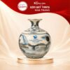 Bình hút lộc men rạn hanh vàng