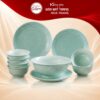 Bộ bát đĩa gia đình 10 món xanh ngọc lục khắc hoa NT-BD04 - Ảnh đại diện