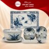 Bộ bát đĩa gia đình 12 món men rạn hoạ tiết chuồn khoai NT-BD05 - Ảnh đại diện