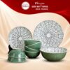Bộ bát đĩa gia đình 9 món hoạ tiết xanh chuồn lục bảo NT-BD01 - Ảnh đại diện
