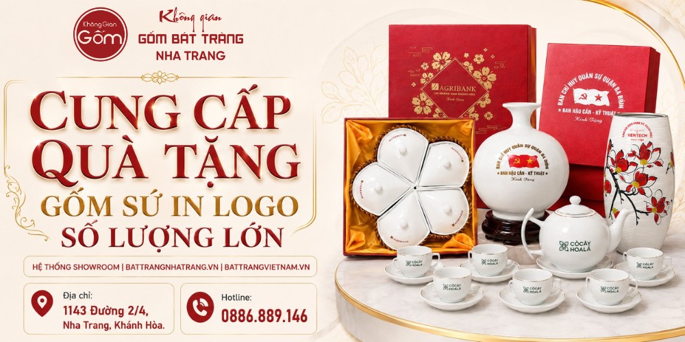 Cung cấp quà tặng gốm sứ in logo số lượng lớn