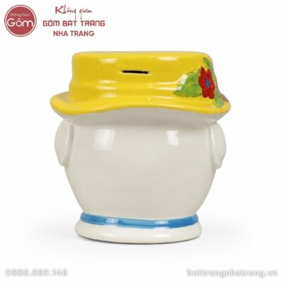 Heo đất đội mũ ngộ nghĩnh gốm sứ Bát Tràng