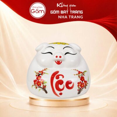 Heo đất dáng phệ đứng chữ Lộc