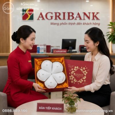 Khay mứt dáng hoa khế kèm khay mây in logo quà tặng tết NT-KMQT03 - Chi tiết 1