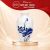 Lọ Hoa Sứ Bát Tràng Dáng Cổ Rụt Vẽ Sen Xanh In Logo NT-LHQT03 - Ảnh đại diện