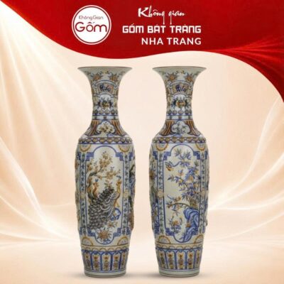 Lục bình men rạn tứ cảnh đắp nổi NT-LB05 - Ảnh đại diện
