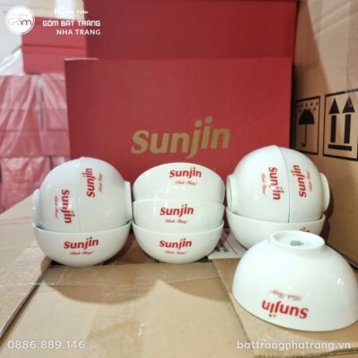 Bộ 10 Bát Ăn Cơm In Logo Sunjin Quà Tặng Doanh Nghiệp NT-BDQT03 - Chi tiết 1