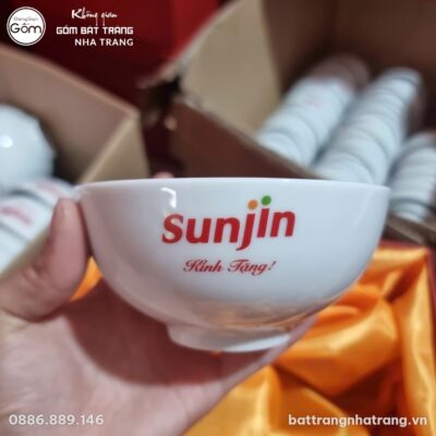 Bộ 10 Bát Ăn Cơm In Logo Sunjin Quà Tặng Doanh Nghiệp NT-BDQT03 - Chi tiết 3