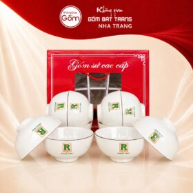 Bộ 10 Bát Ăn Cơm Sứ Trắng In Logo Quà Tặng Doanh Nghiệp NT-BDQT01 - Ảnh đại diện