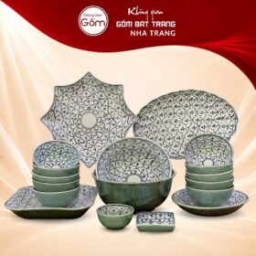 Bộ bát đĩa gia đình 18 món men lục bảo xanh ngọc NT-BD10 - Ảnh đại diện