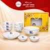 Bộ Bát Đĩa Gốm Sứ Quà Tặng Họa Tiết Hoa Mai Xanh NT-BDQT04 - Ảnh đại diện