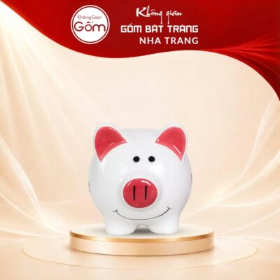 Heo Đất Tiết Kiệm In Logo Sứ Trắng Tai Hồng Đáng Yêu NT-HDQT05 - Ảnh đại diện