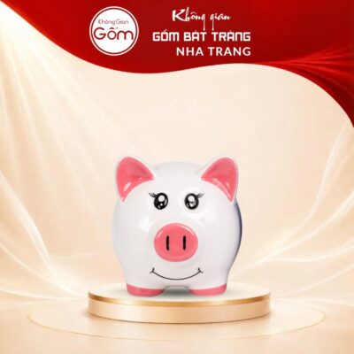 Heo Đất Tiết Kiệm Sứ Trắng In Logo Quà Tặng Doanh Nghiệp NT-HDQT04 - Ảnh đại diện