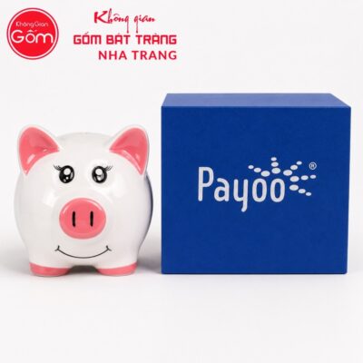 Heo Đất Tiết Kiệm Sứ Trắng In Logo Quà Tặng Doanh Nghiệp NT-HDQT04 - Chi tiết 5