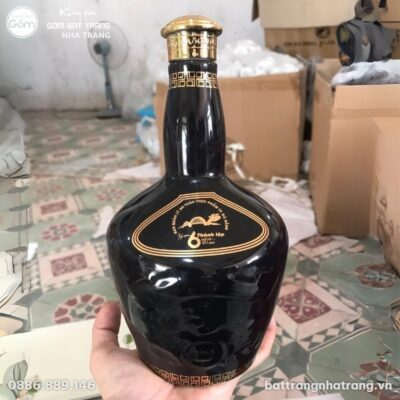 Nậm Rượu Bát Tràng In LogoQuà Tặng Kỷ Niệm Thành Lập NT-NRQT03 - Chi tiết 2