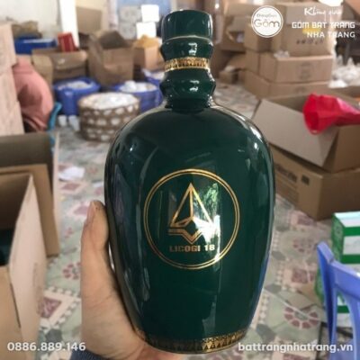 Nậm Rượu In Logo Doanh Nghiệp Quà Tặng Vẽ Vàng NT-NRQT01 - Chi tiết 2