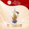 Bảo bình Bát Tràng men trắng dát vàng Thuận Buồm Xuôi Gió NT-BB08