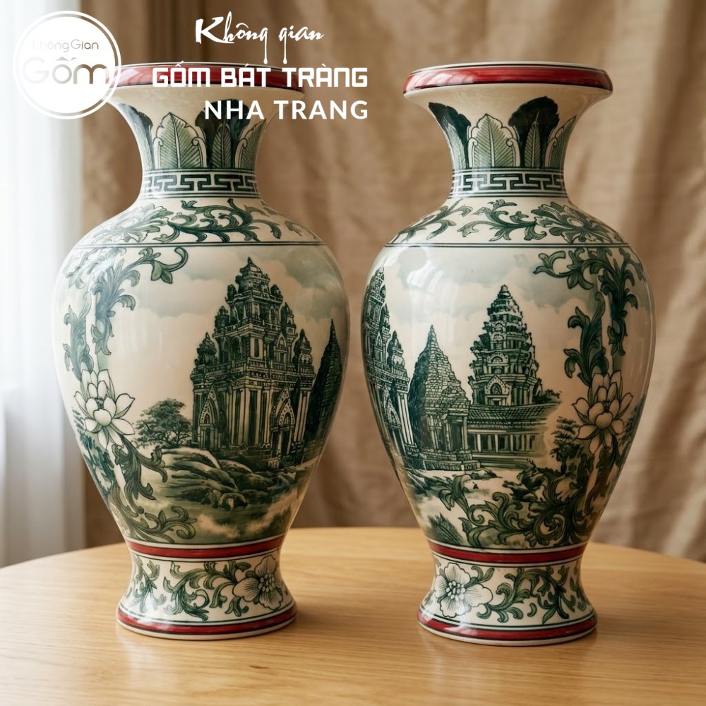 Bình gốm hoa văn Tháp Bà Ponagar