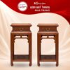 Cặp đôn gỗ mặt vuông dáng trụ thẳng dạ chạm triện khắc gấm tầng đáy chữ Thọ NT-ĐG01 - Ảnh đại diện