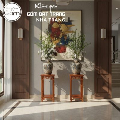 Cặp đôn gỗ mặt vuông dạng trụ thẳng dạ chạm triện tầng đáy đặc NT-ĐG02 - Chi tiết 5